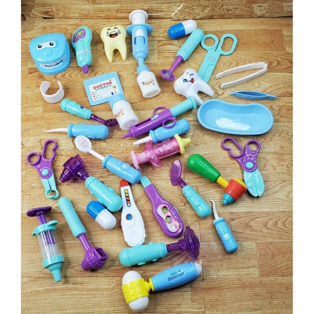 Little Doctor Mini Dentist Doctor Playset Lot of 35